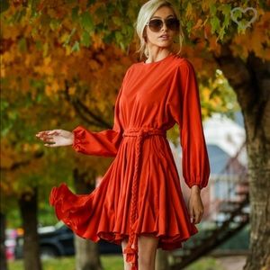 red dress boutique orange dress